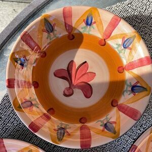 Vicki Carroll salad bowls 7.5 inch, year 2000 excellent condition!